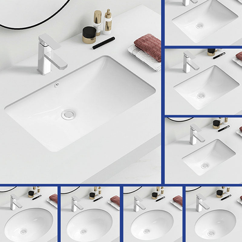 Modern Oval Washstand Ceramic Table Installation Sink Bathroom