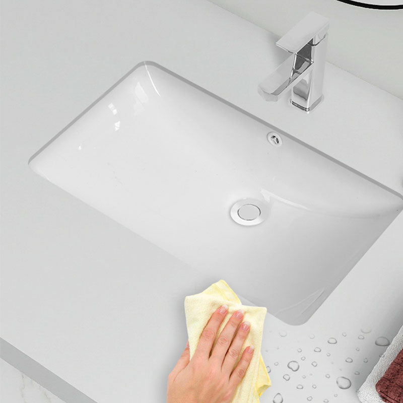 Modern Oval Washstand Ceramic Table Installation Sink Bathroom