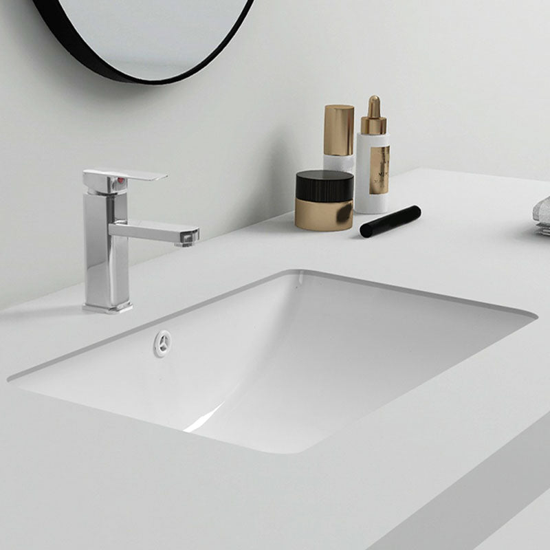 Modern Oval Washstand Ceramic Table Installation Sink Bathroom