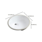 Modern Oval Washstand Ceramic Table Installation Sink Bathroom