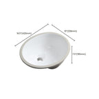 Modern Oval Washstand Ceramic Table Installation Sink Bathroom