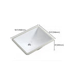 Modern Oval Washstand Ceramic Table Installation Sink Bathroom