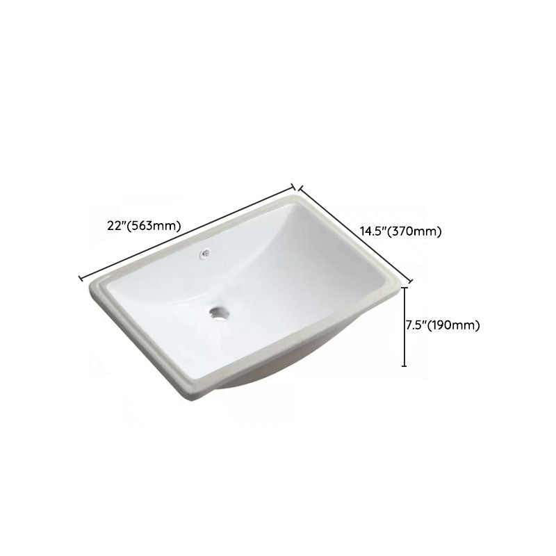 Modern Oval Washstand Ceramic Table Installation Sink Bathroom
