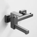 Modern Bathtub Faucet Copper with Handheld Shower Wall-Mounted Bathtub Filler