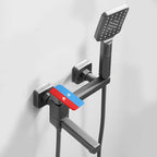 Modern Bathtub Faucet Copper with Handheld Shower Wall-Mounted Bathtub Filler