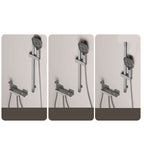 Push-button shower system wall mounting hand shower square shower system with shower hose