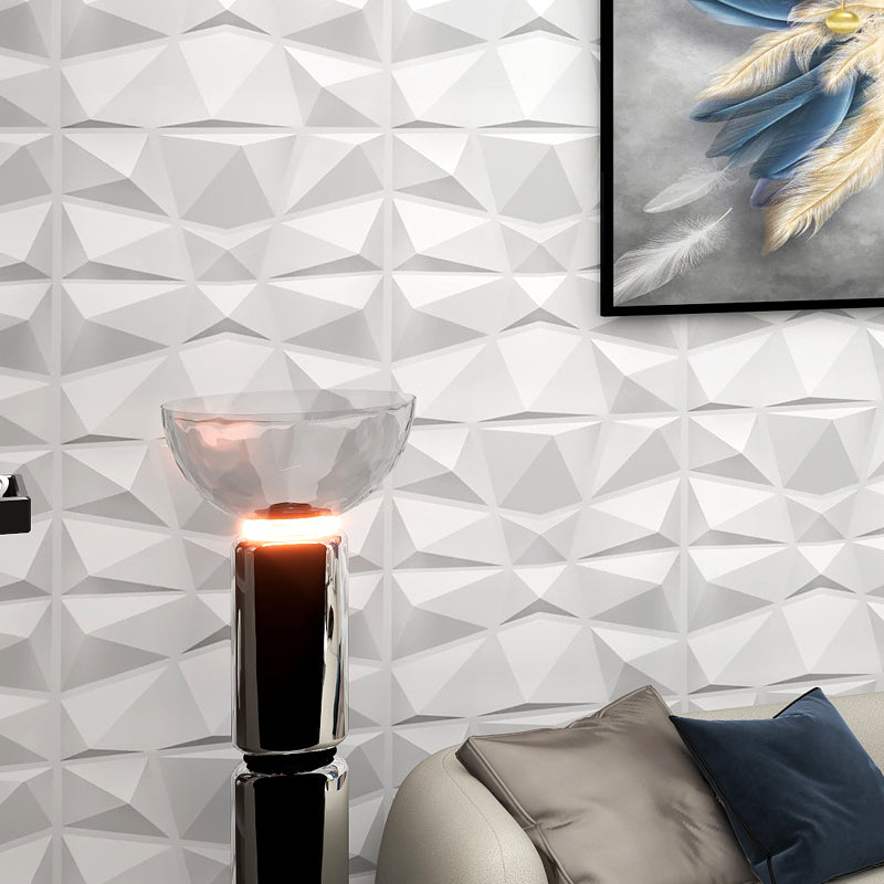 Modern Zinc Back Wall Panel Smooth Upholstered Wall Ceiling in Black and White