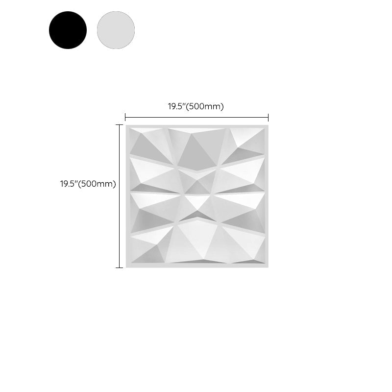 Modern Zinc Back Wall Panel Smooth Upholstered Wall Ceiling in Black and White