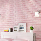 Back Wall Panels 3D Embossing Peel and Stick Wall Covering for the Living Room