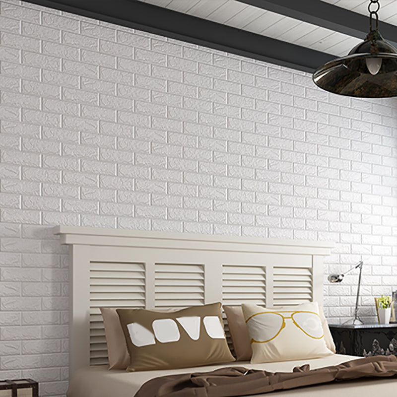 Back Wall Panels 3D Embossing Peel and Stick Wall Covering for the Living Room