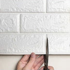 Back Wall Panels 3D Embossing Peel and Stick Wall Covering for the Living Room