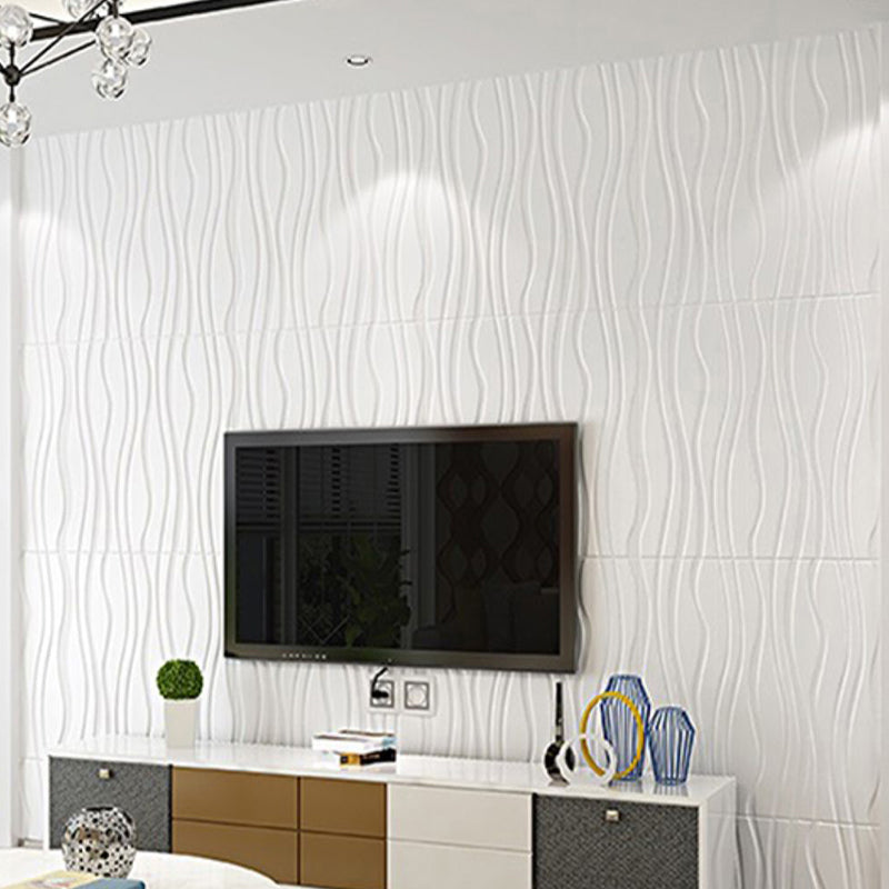 Back Wall Panels 3D Embossing Peel and Stick Wall Covering for the Living Room