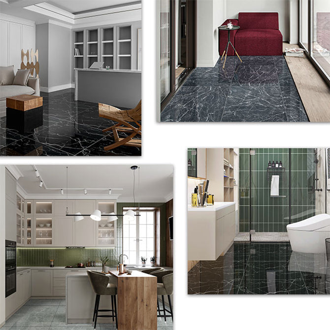 Waterproof Wallpaper PVC Single Tiles Wallpaper with Square Shape