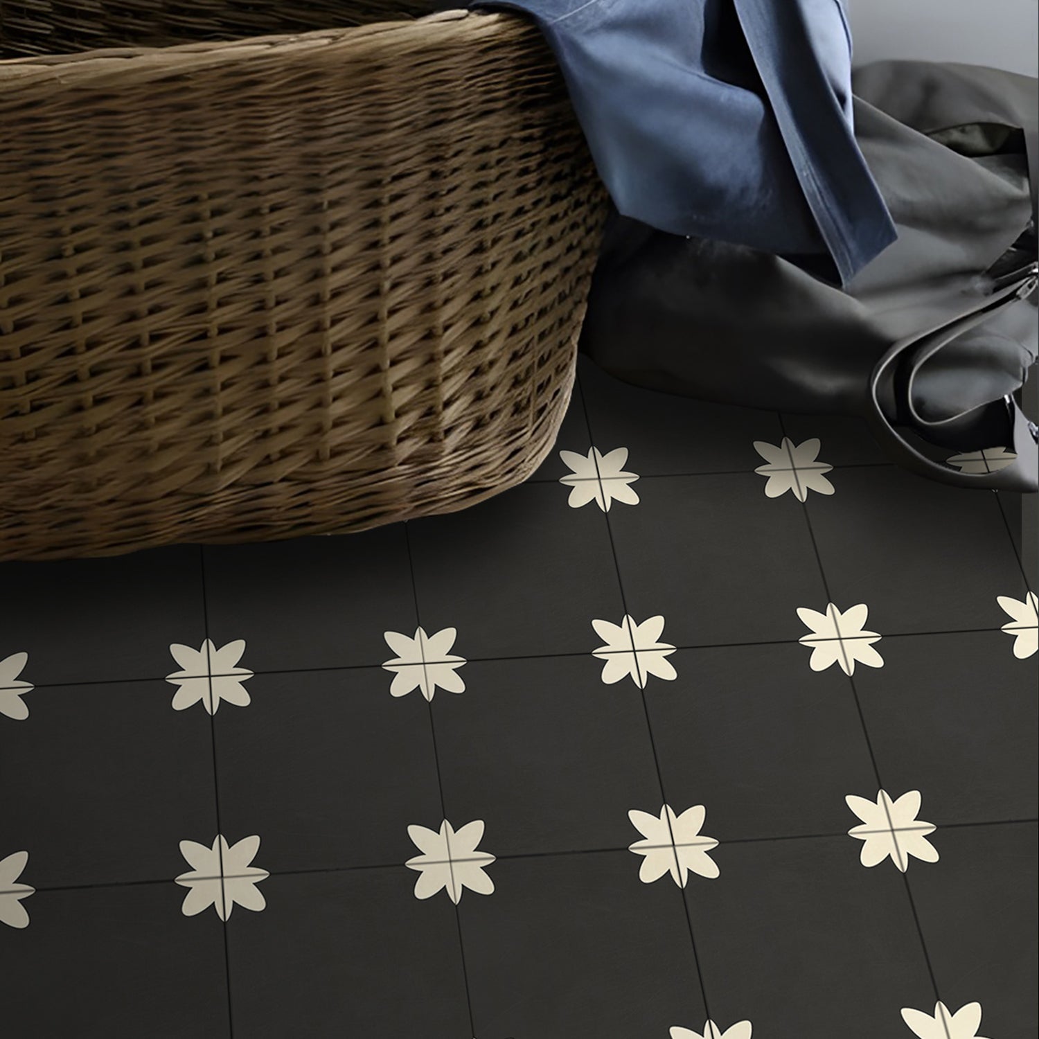 PVC Peel and Stick Splash Protection Square Single Panel Wallpaper with Water Resistant