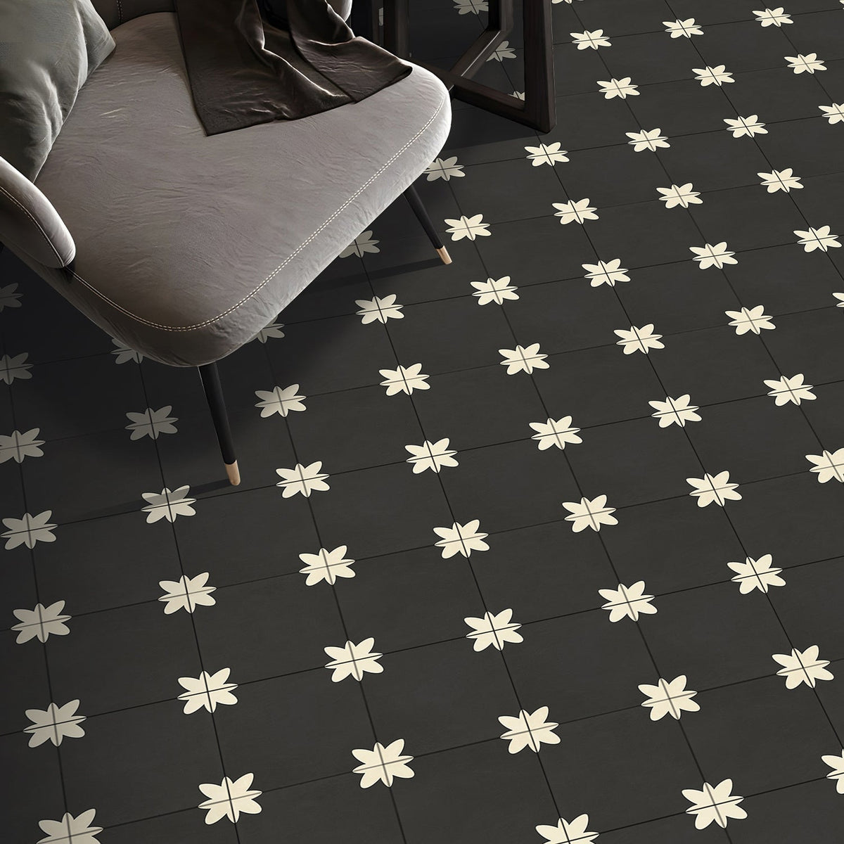 PVC Peel and Stick Splash Protection Square Single Panel Wallpaper with Water Resistant