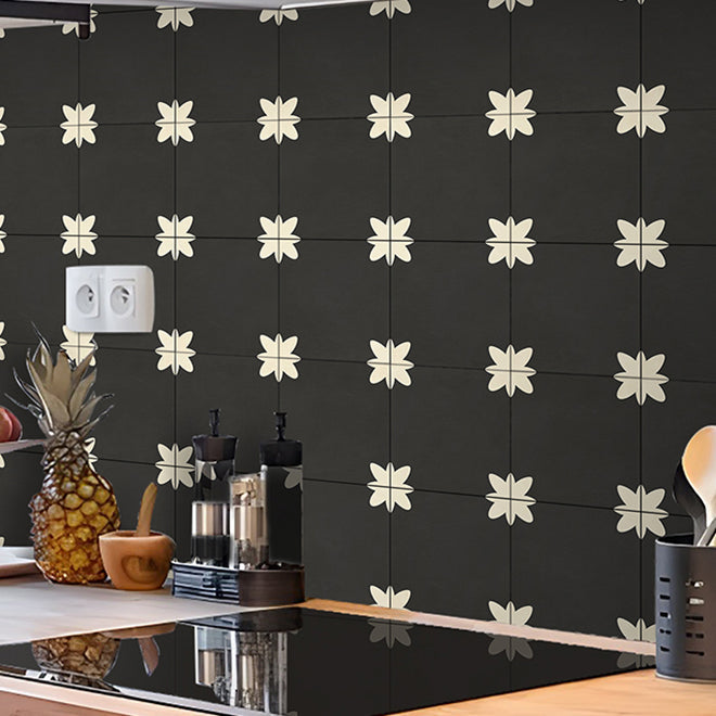 PVC Peel and Stick Splash Protection Square Single Panel Wallpaper with Water Resistant