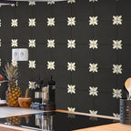 PVC Peel and Stick Splash Protection Square Single Panel Wallpaper with Water Resistant