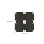 PVC Peel and Stick Splash Protection Square Single Panel Wallpaper with Water Resistant