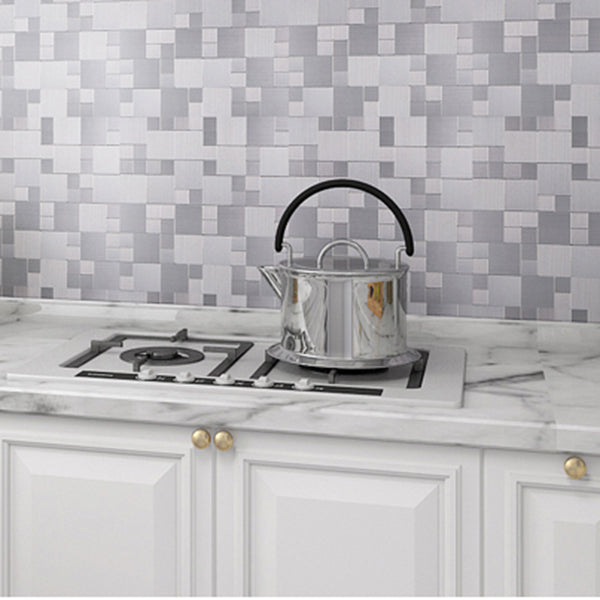 Square Peel & Stick Mosaic Tile Waterproof Mosaic Tiles Wallpaper