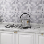 Square Peel & Stick Mosaic Tile Waterproof Mosaic Tiles Wallpaper