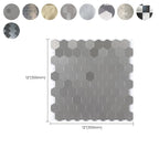 Square Peel & Stick Mosaic Tile Waterproof Mosaic Tiles Wallpaper