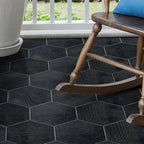 Peel & Stick Vinyl Flooring Dark Matte Vinyl Floors with Stone Look