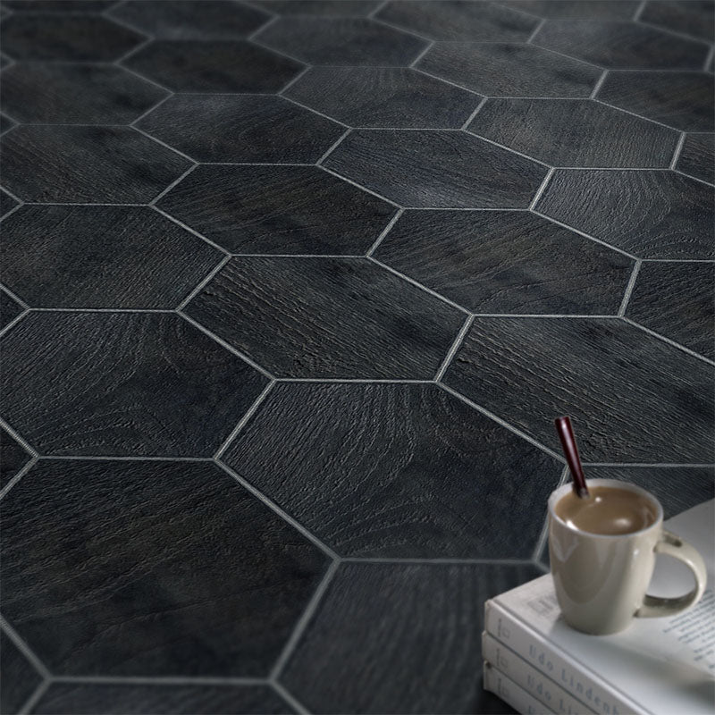 Peel & Stick Vinyl Flooring Dark Matte Vinyl Floors with Stone Look