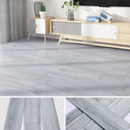 Modern Peel & Stick Mosaic Tiles Plastic Wood Look Fading Resistant Vinyl Plank