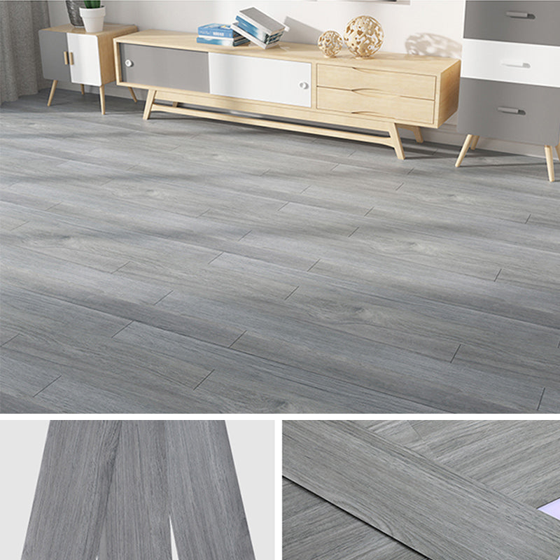 Modern Peel & Stick Mosaic Tiles Plastic Wood Look Fading Resistant Vinyl Plank