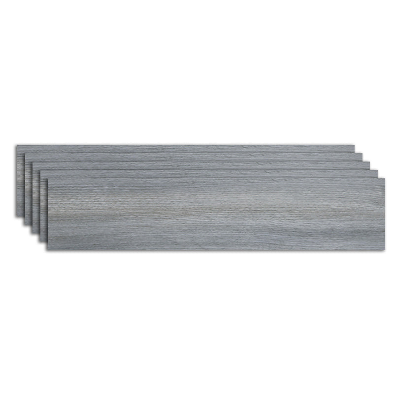 Modern Peel & Stick Mosaic Tiles Plastic Wood Look Fading Resistant Vinyl Plank