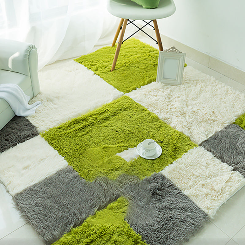 Basic carpet tiles solid color long pile square bedroom carpet tiles