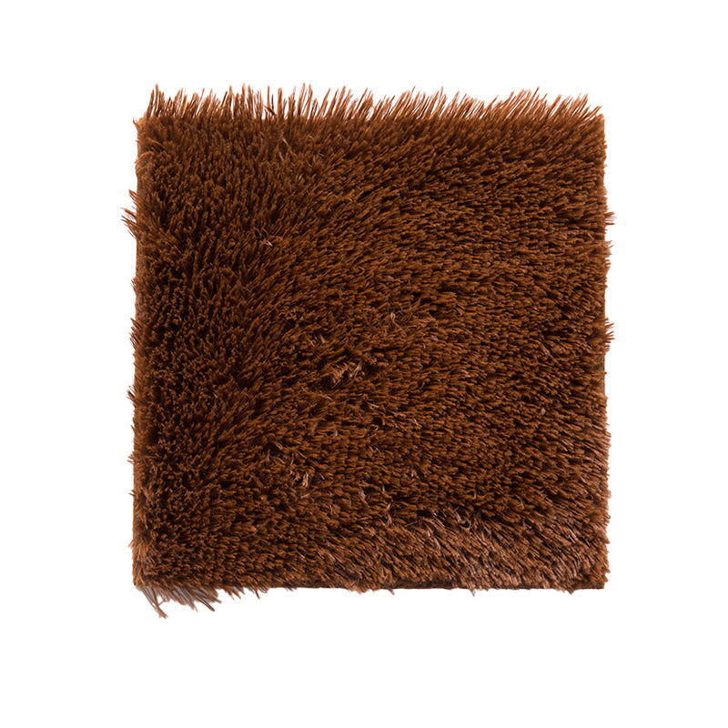 Basic carpet tiles solid color long pile square bedroom carpet tiles