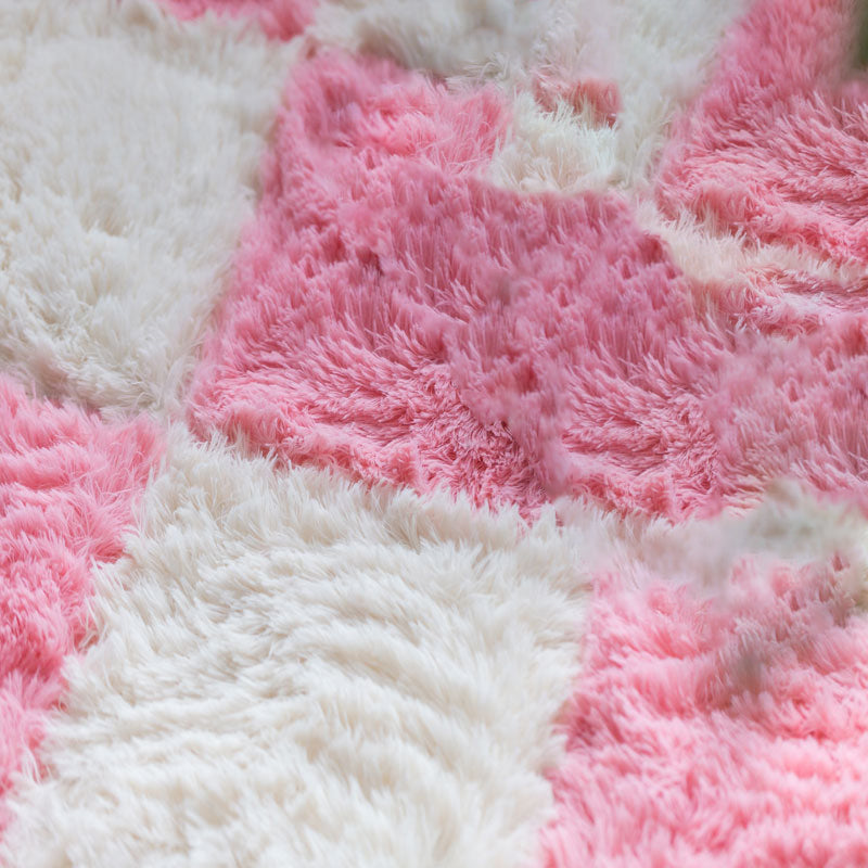 Basic carpet tiles solid color long pile square bedroom carpet tiles