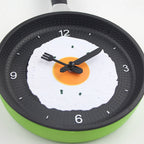 Fried Egg Pan Clock Silent Clock Wall Clock Wall Clock