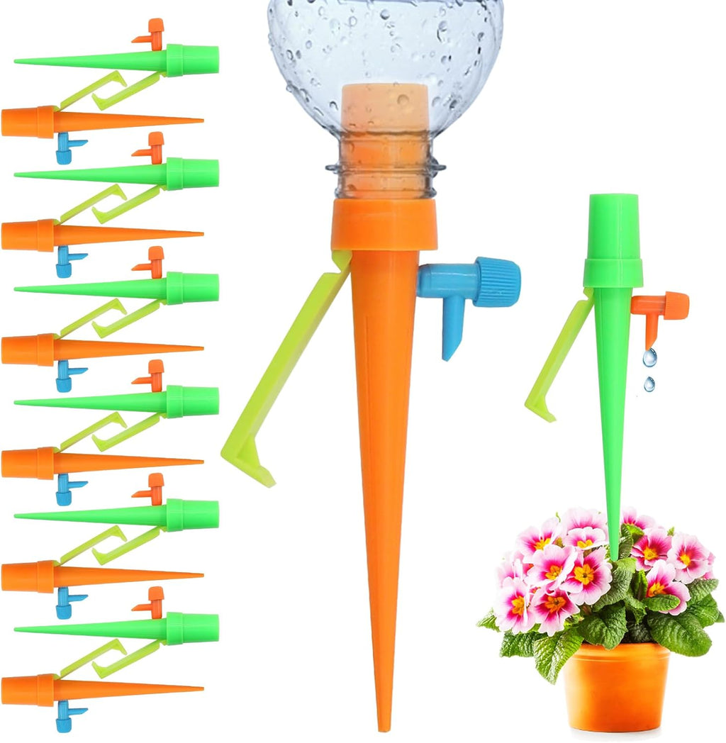 Automatic watering spike for plants – With bottle adapter