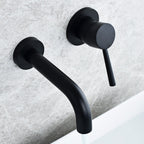 Wall-mounted Bronze Bathtub Filler Double Handles Bathtub Spout Bathtub Faucet Trim