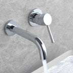 Wall-mounted Bronze Bathtub Filler Double Handles Bathtub Spout Bathtub Faucet Trim