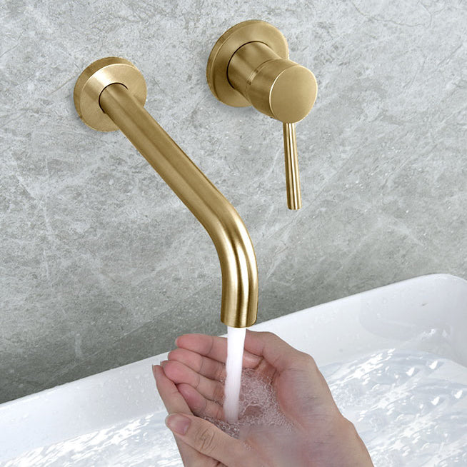 Wall-mounted Bronze Bathtub Filler Double Handles Bathtub Spout Bathtub Faucet Trim