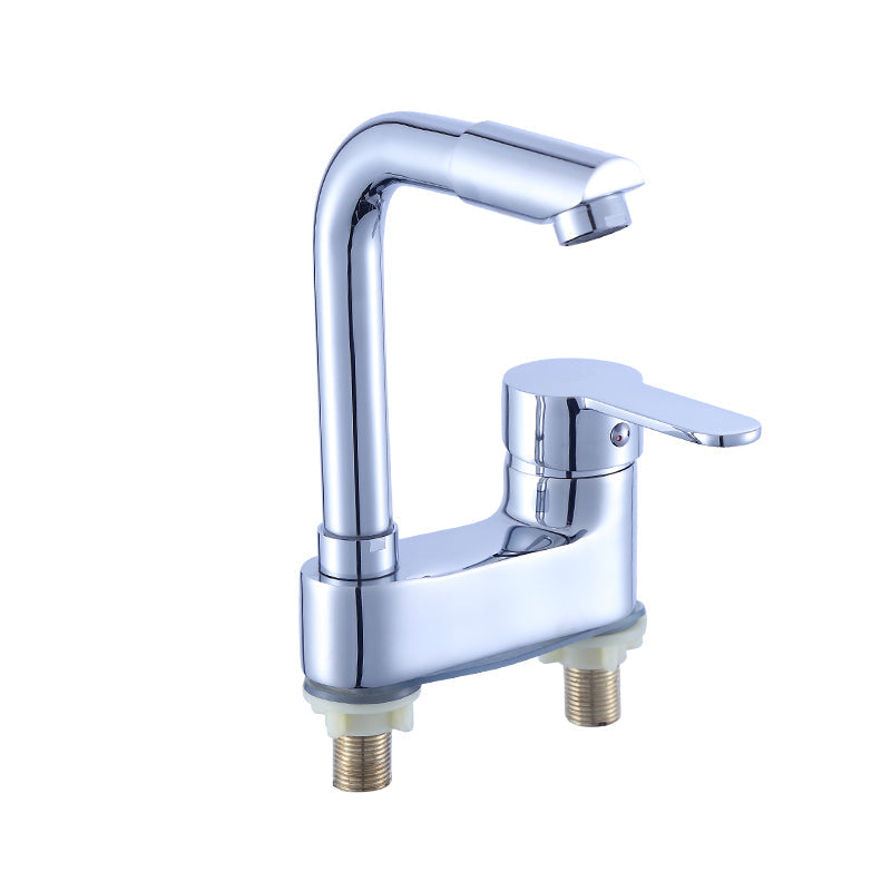 Deck Mounted Center Freestanding Bathtub Filler Single Handle Freestanding Faucet