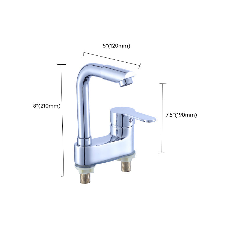 Deck Mounted Center Freestanding Bathtub Filler Single Handle Freestanding Faucet