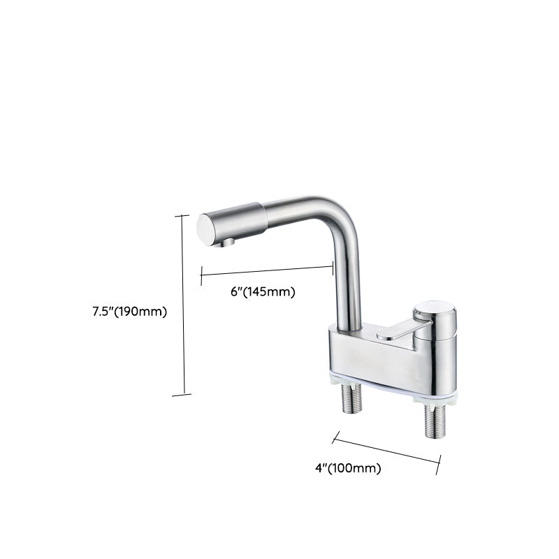 Deck Mounted Center Freestanding Bathtub Filler Single Handle Freestanding Faucet