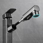 Bathroom Vessel Faucet Swivel Spout Single Handle Faucet with Pull-Out Spray Head