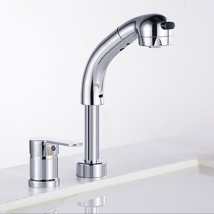 Vessel washbasin mixer High arch three-way faucet 2-hole fittings
