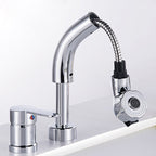 Vessel washbasin mixer High arch three-way faucet 2-hole fittings