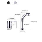 Vessel washbasin mixer High arch three-way faucet 2-hole fittings
