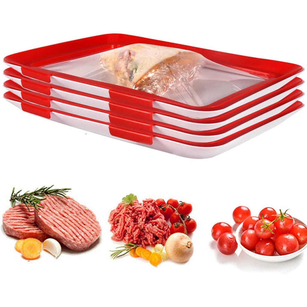 Stackable Vacuum Food Preservation Trays