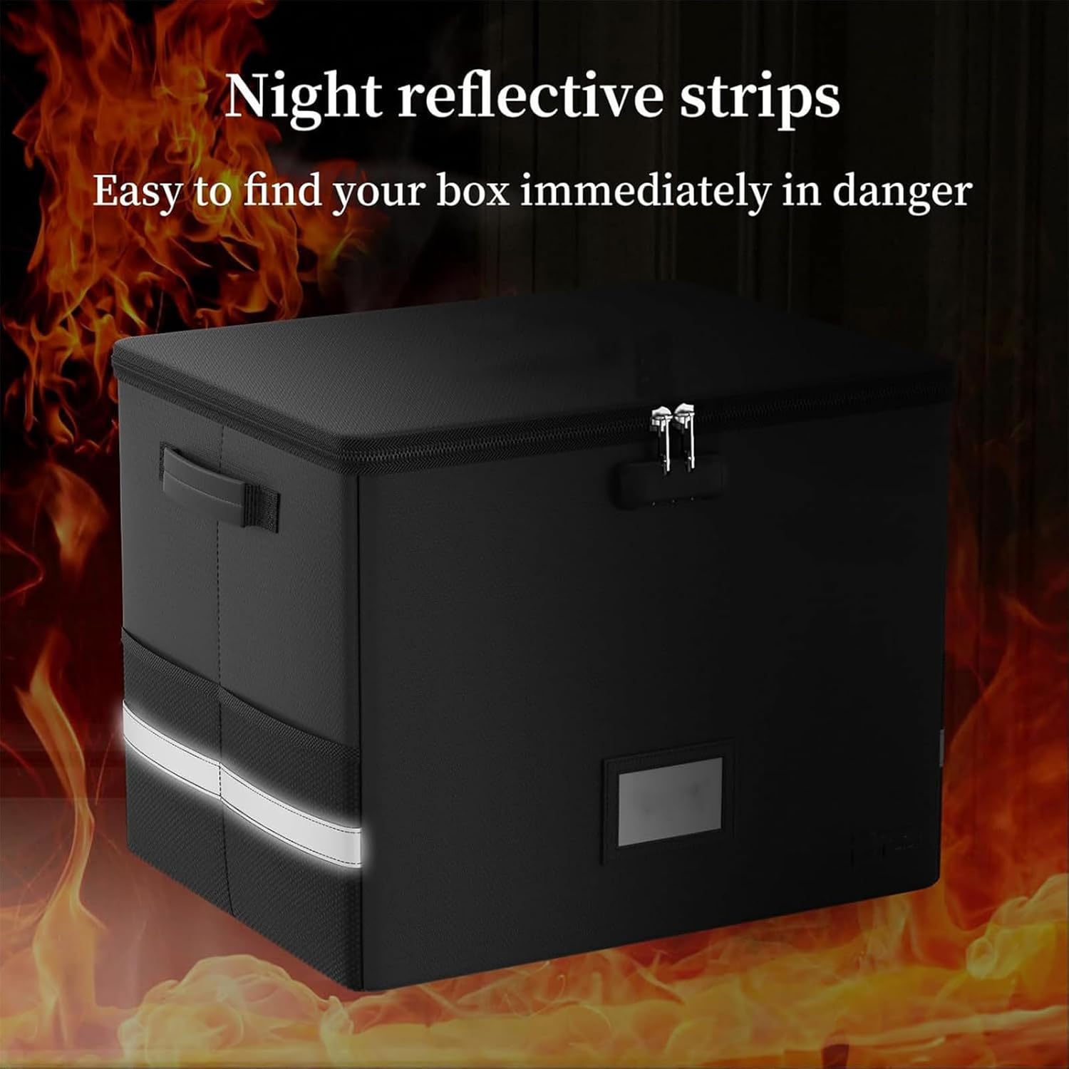 Fireproof Record Storage Case – Waterproof Organizer for 150+ 12-Inch Records – Arcion