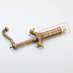 Deck Mounted Copper Roman Tub Faucet Double Handles Roman Tub Faucet Set