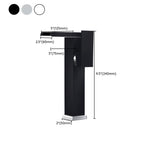 Basin faucet lever handle waterfall outlet bathroom fixture