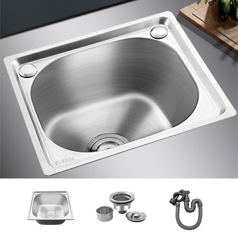 Modern Bar Prep Mirror Stainless Steel with Faucet Workstation Rack